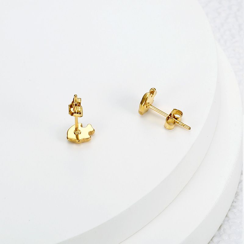 Wholesale Goldfish 18k Gold Plated Stainless Steel Women's Earrings | Wholesale Jewelry Only 1