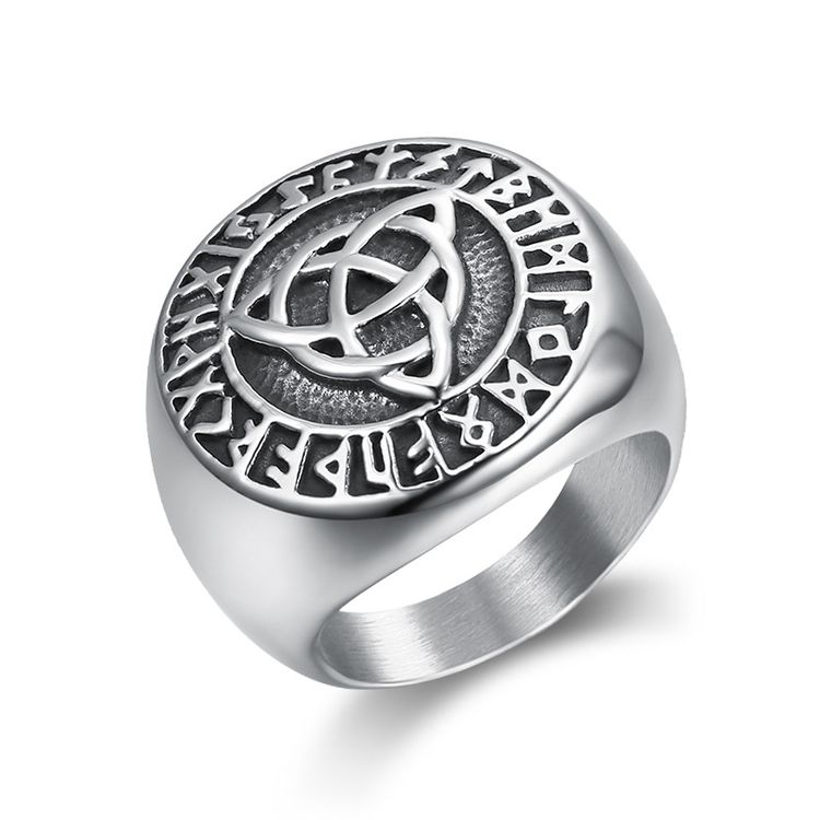 Wholesale Vintage Viking Men's Ring Celtic Stainless Steel Ring