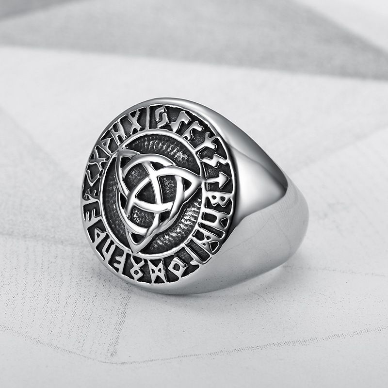Wholesale Vintage Viking Men's Ring Celtic Stainless Steel Ring | Wholesale Jewelry Only 3