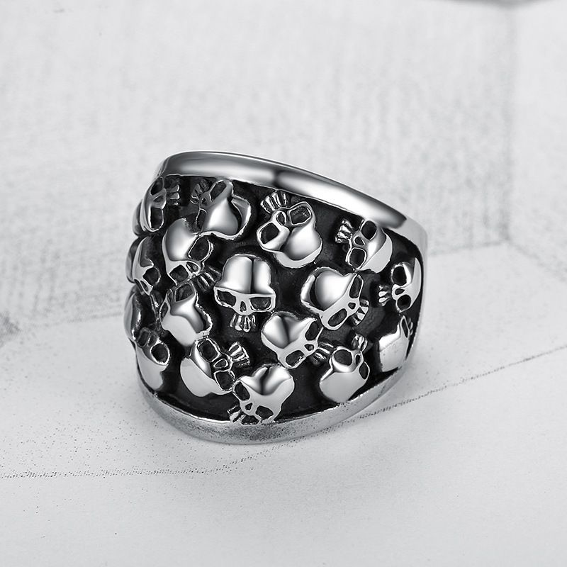 Men's Skull Ring Punk Titanium Rings Wholesale | Wholesale Jewelry Only 2