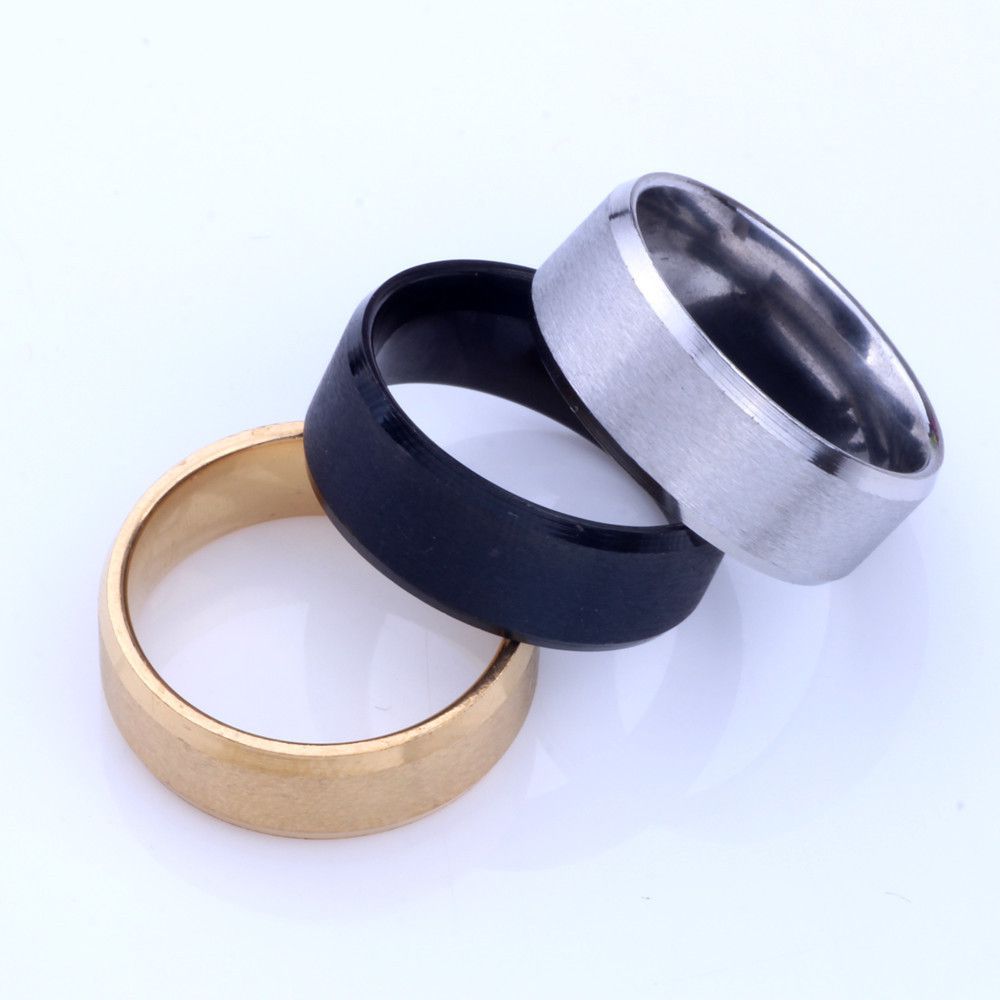 Retro Tungsten steel ring brushed titanium steel men's ring | Wholesale Jewelry Only 1