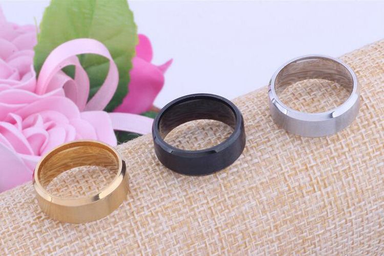 Retro Tungsten steel ring brushed titanium steel men's ring | Wholesale Jewelry Only 4