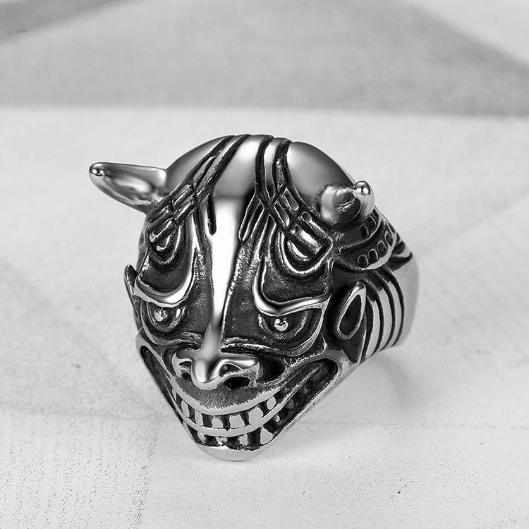 Vintage Bully Cast Bullhead Monster Men's Titanium Steel Ring
