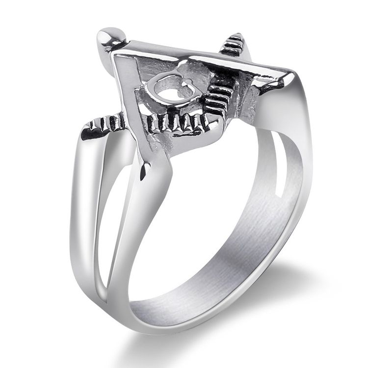 Vintage Stainless Steel Men's Ring Cast Titanium Jewelry