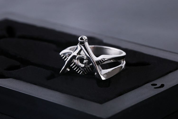 Vintage Stainless Steel Men's Ring Cast Titanium Jewelry