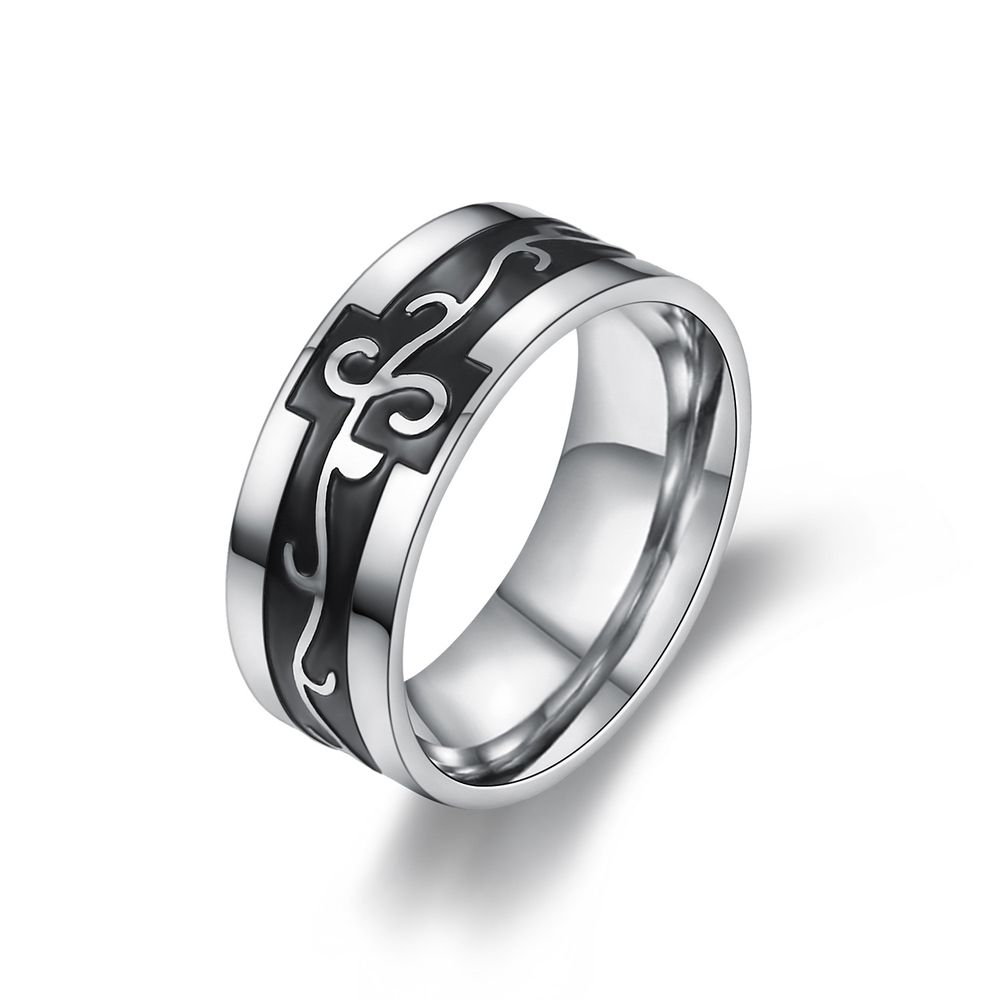 Stainless Steel Bully Men's Dragon Titanium Ring | Wholesale Jewelry Only 0