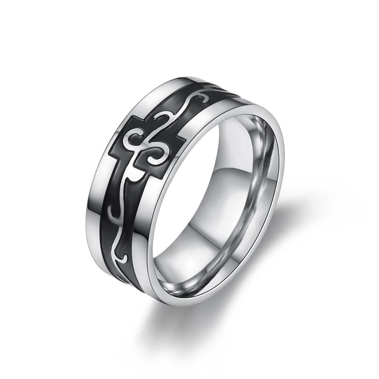 Stainless Steel Bully Men's Dragon Titanium Ring