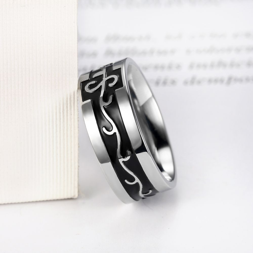 Stainless Steel Bully Men's Dragon Titanium Ring | Wholesale Jewelry Only 2