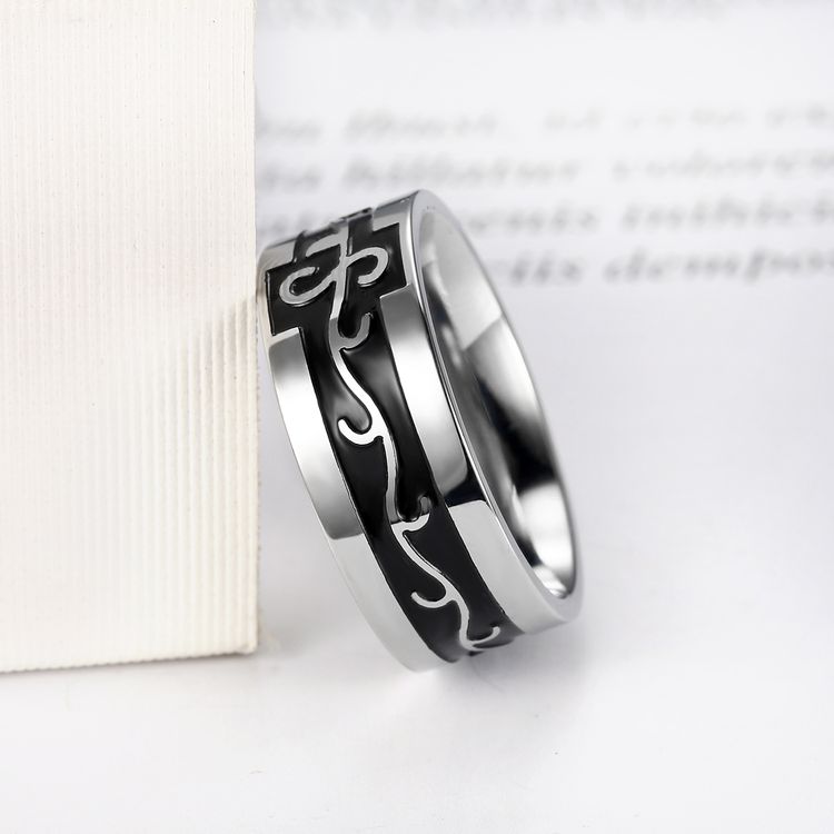 Stainless Steel Bully Men's Dragon Titanium Ring | Wholesale Jewelry Only 2
