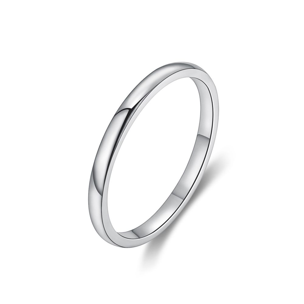Wholesale Stylish Simple Thin Glossy Stainless Steel Women's Ring | Wholesale Jewelry Only 4