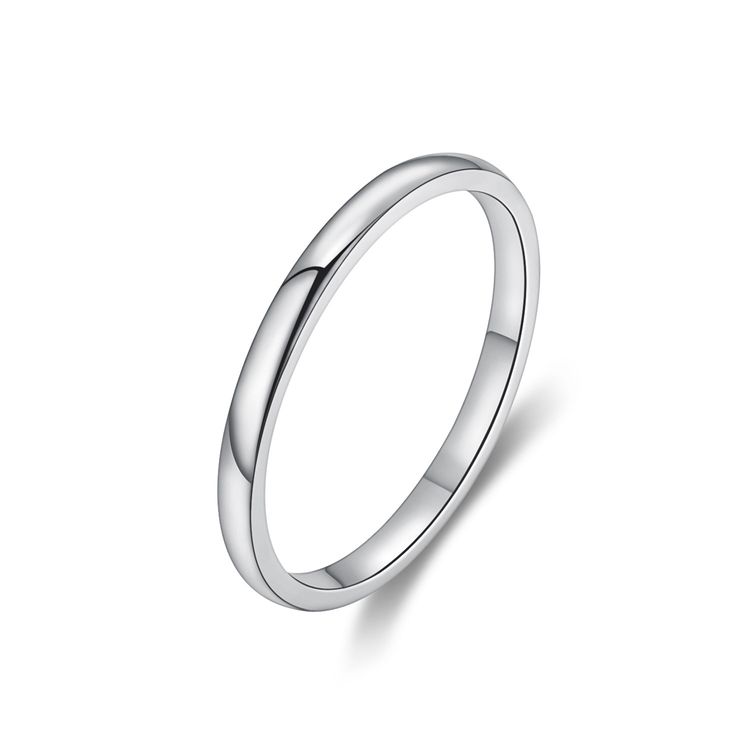 Wholesale Stylish Simple Thin Glossy Stainless Steel Women's Ring | Wholesale Jewelry Only 4