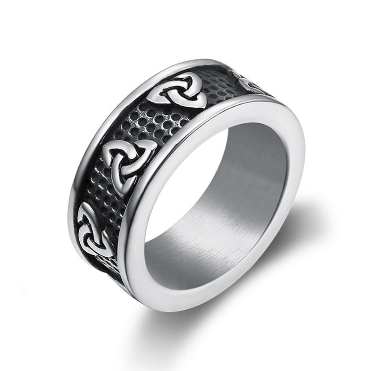 Vintage Viking Celtic Stainless Steel Men's Ring