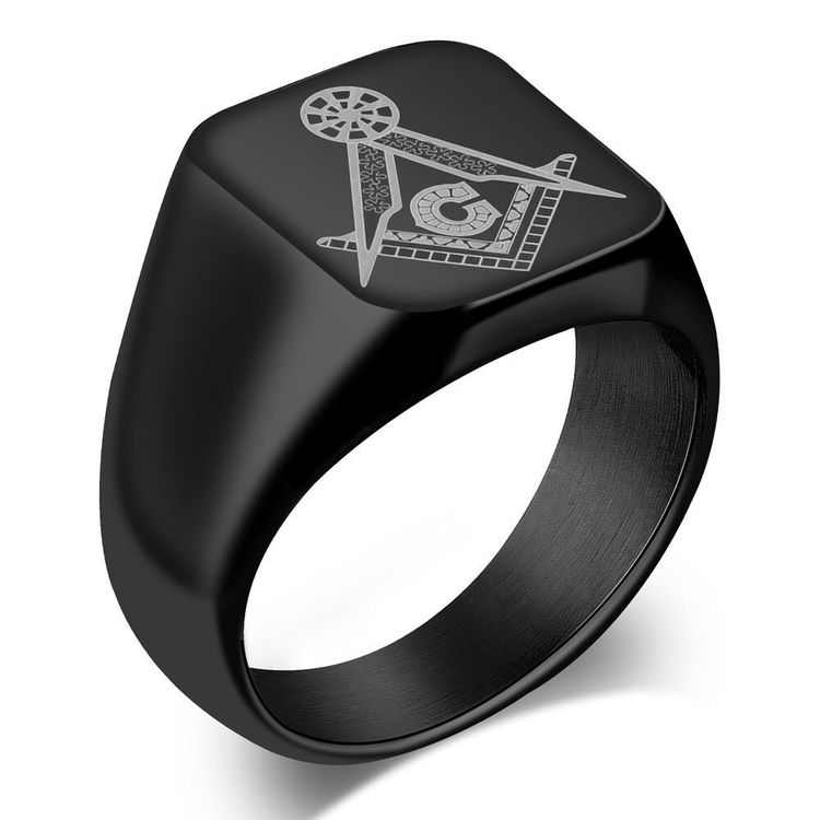 Vintage ins style men's stainless steel cast ring Wholesale