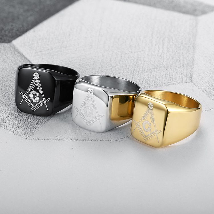 Vintage ins style men's stainless steel cast ring Wholesale | Wholesale Jewelry Only 9