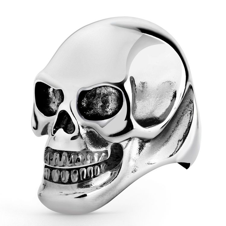Vintage Punk Stainless Steel Skull Men's Ring