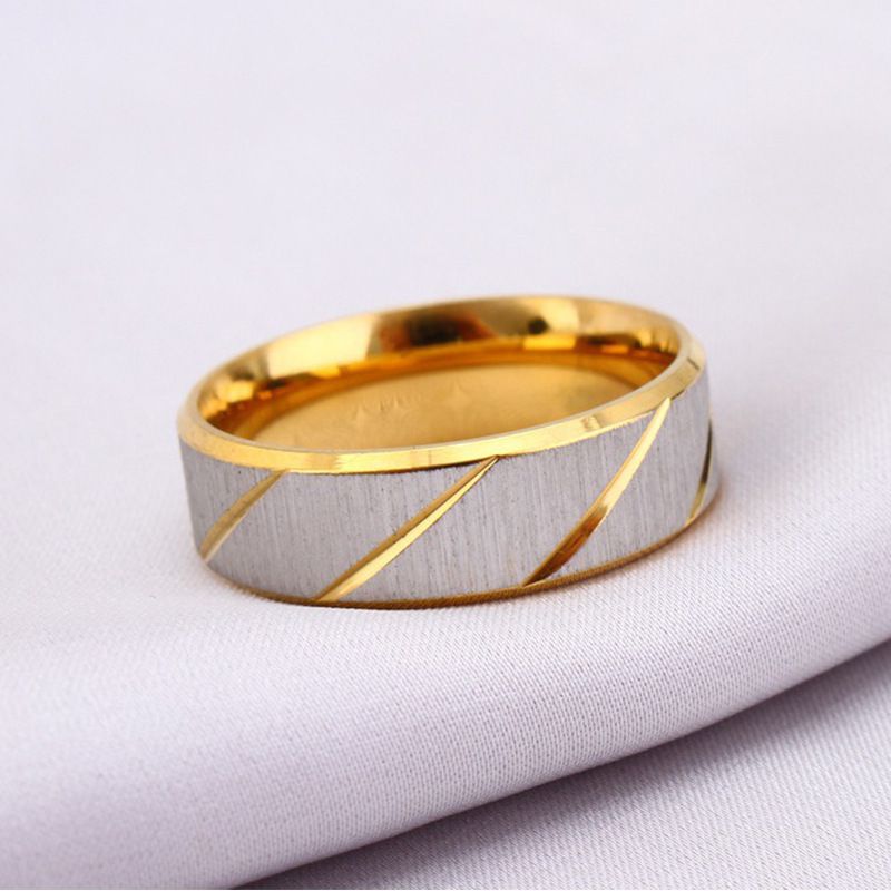 Brushed Fashion Hipster Bully Blue Titanium Steel Ring for Men and Women | Wholesale Jewelry Only 2