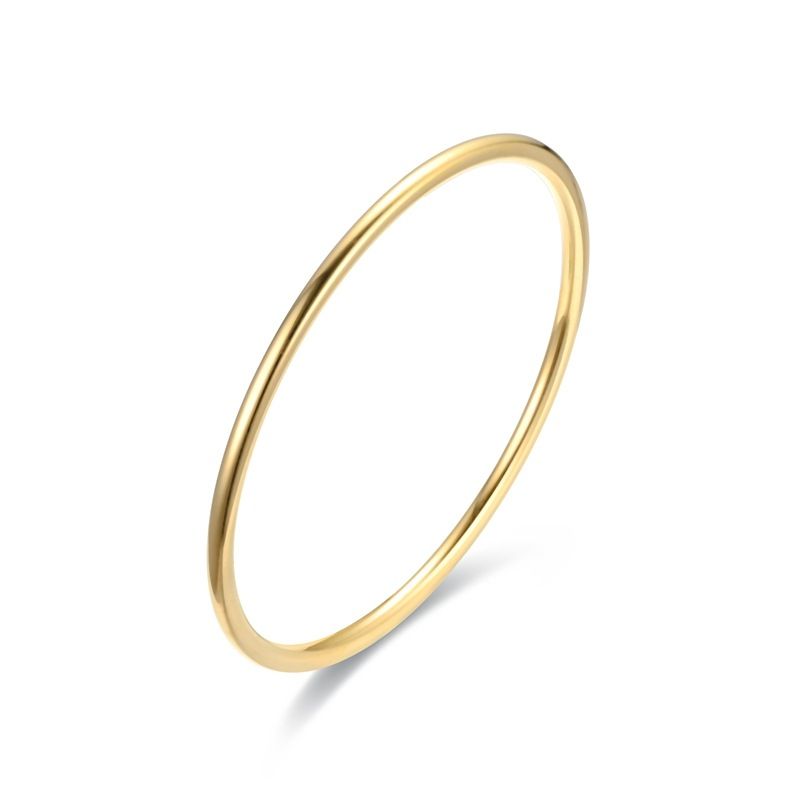 Fashion Sand Gold Plated Round Titanium Stainless Steel Bracelet | Wholesale Jewelry Only 2
