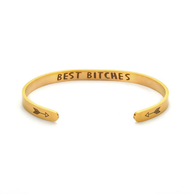 Wholesale Best Bitches Bracelet Fashion Titanium Stainless Steel Bracelet | Wholesale Jewelry Only 4