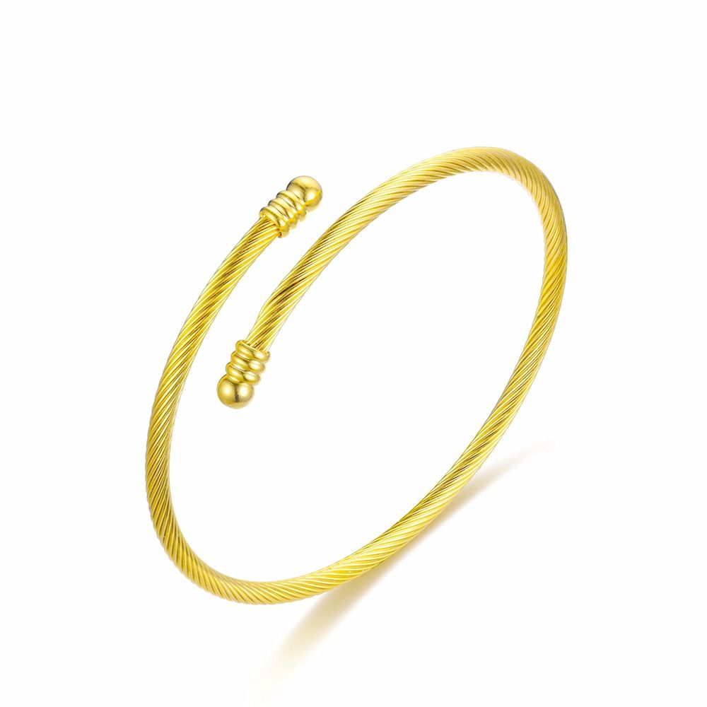 Adjustable Fashion Stainless Steel Opening Bracelet | Wholesale Jewelry Only 3