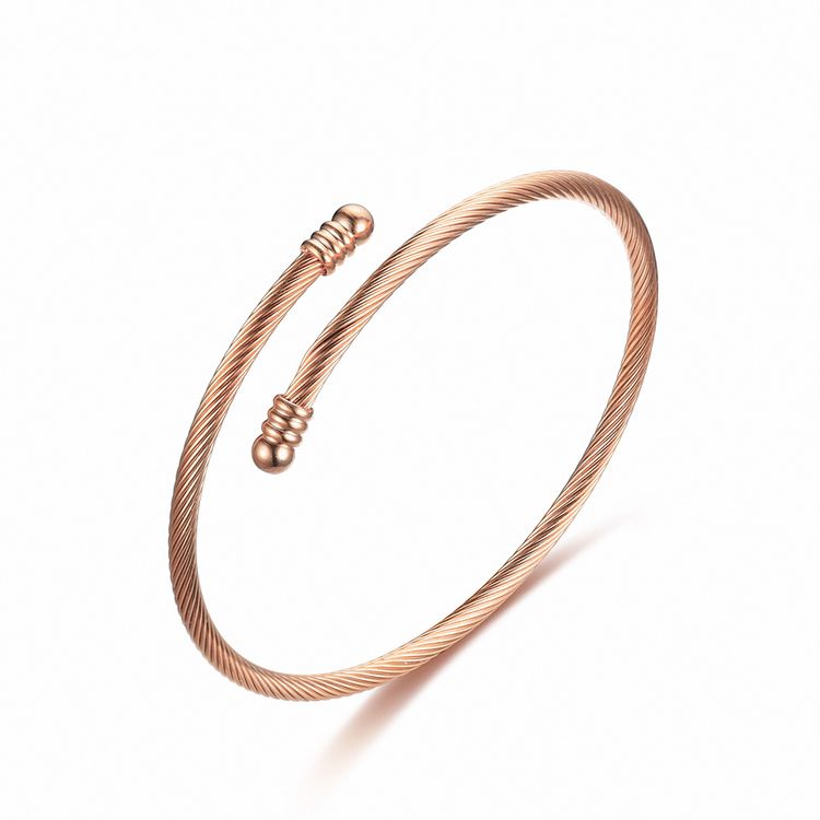 Adjustable Fashion Stainless Steel Opening Bracelet | Wholesale Jewelry Only 4