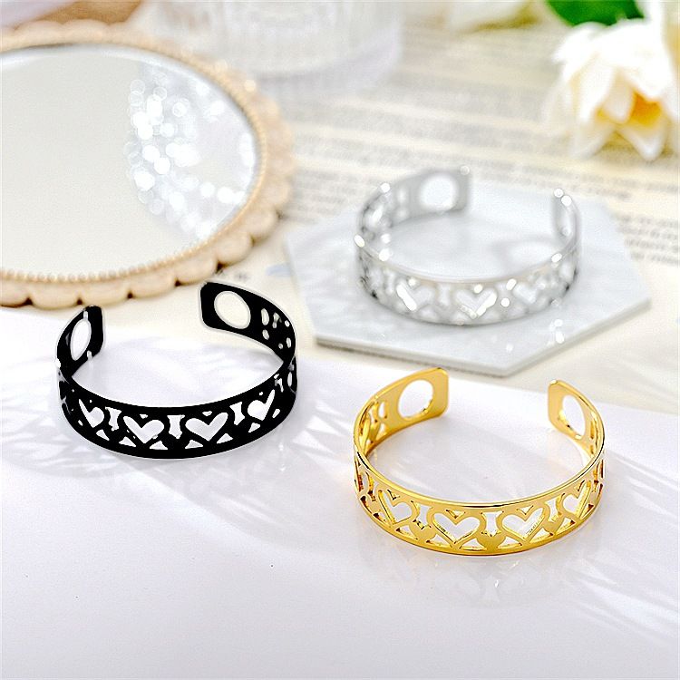 Heart Skeleton Adjustable Stainless Steel Bracelet Wholesale | Wholesale Jewelry Only 1