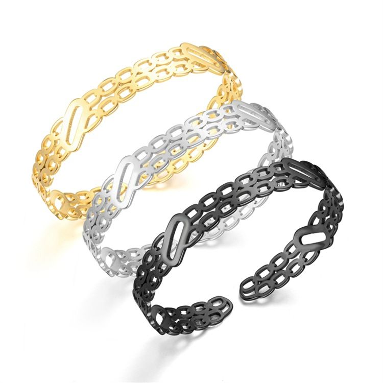 Chain Openworked Adjustable Titanium Steel Bracelet