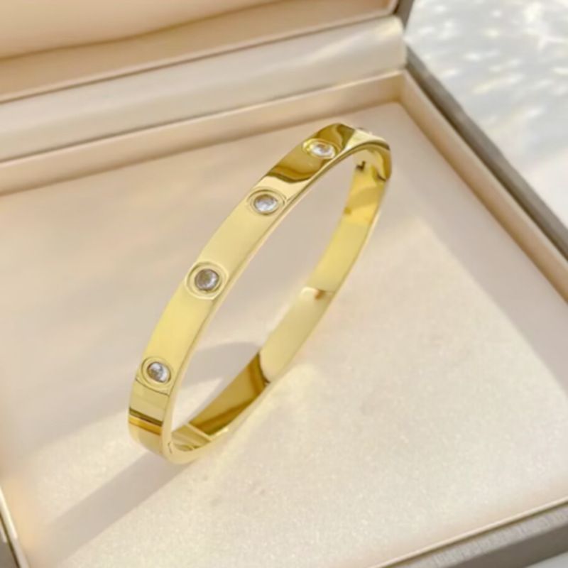 Wholesale Starry Star Zirconia Titanium Steel Bracelet | Wholesale Jewelry Only 9