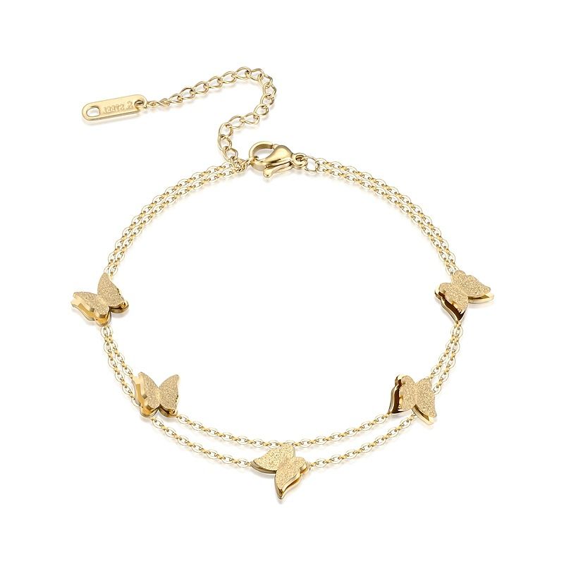 Fashion Wholesale 316L Titanium Steel Butterfly Bracelet | Wholesale Jewelry Only 2