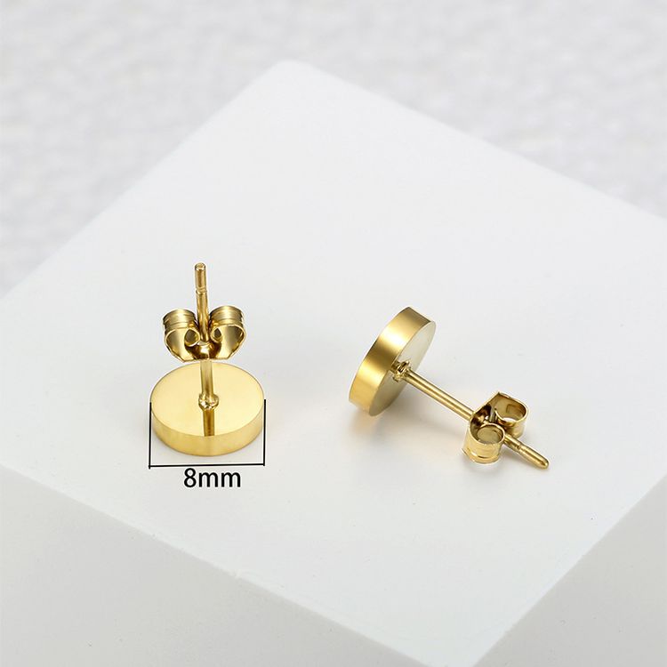 Wholesale Fashion Roman Numerals Titanium Stud Earrings for Women | Wholesale Jewelry Only 2