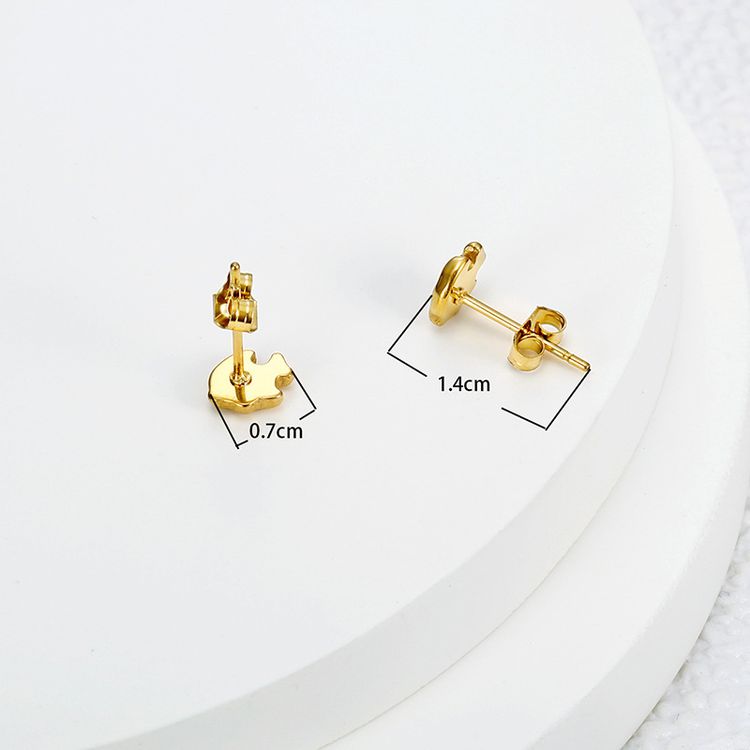 Wholesale Goldfish 18k Gold Plated Stainless Steel Women's Earrings | Wholesale Jewelry Only 2
