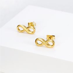 Love Unlimited Number 8 Earrings Creative Lucky Number Ladies Titanium Steel | Wholesale Jewelry Only