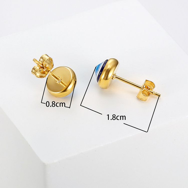 Hip Hop Vintage Devil's Eye Women's Stainless Steel Earrings | Wholesale Jewelry Only 4