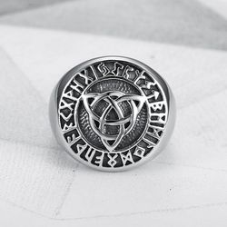 Wholesale Vintage Viking Men's Ring Celtic Stainless Steel Ring | Wholesale Jewelry Only