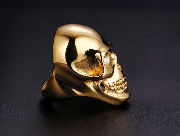 Vintage Punk Skull Ring Titanium Steel Men's Ring Wholesale | Wholesale Jewelry Only 6
