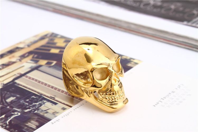 Vintage Punk Skull Ring Titanium Steel Men's Ring Wholesale | Wholesale Jewelry Only 7