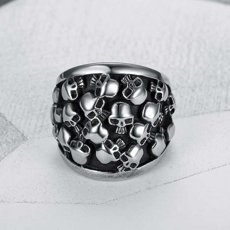 Men's Skull Ring Punk Titanium Rings Wholesale | Wholesale Jewelry Only 3