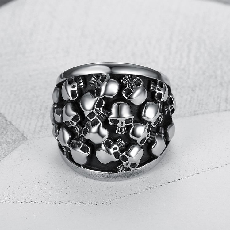 Men's Skull Ring Punk Titanium Rings Wholesale | Wholesale Jewelry Only 3
