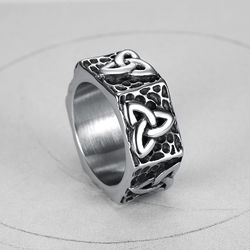 Street Hip Hop British Ring Viking Titanium Steel Ring | Wholesale Jewelry Only