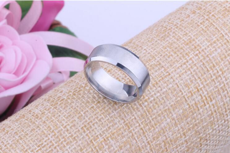 Retro Tungsten steel ring brushed titanium steel men's ring | Wholesale Jewelry Only 2