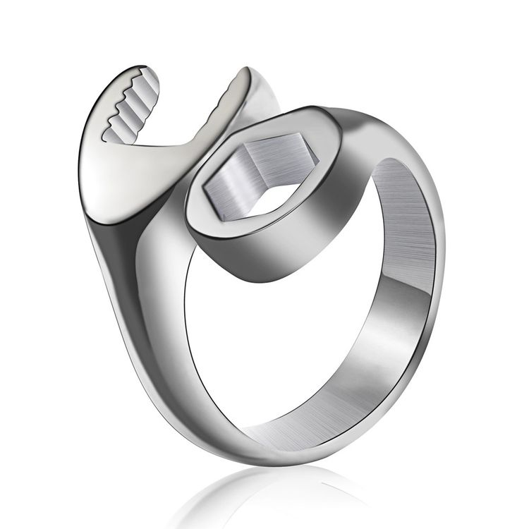 Wholesale Titanium Men's Wrench Stainless Steel Ring | Wholesale Jewelry Only 2