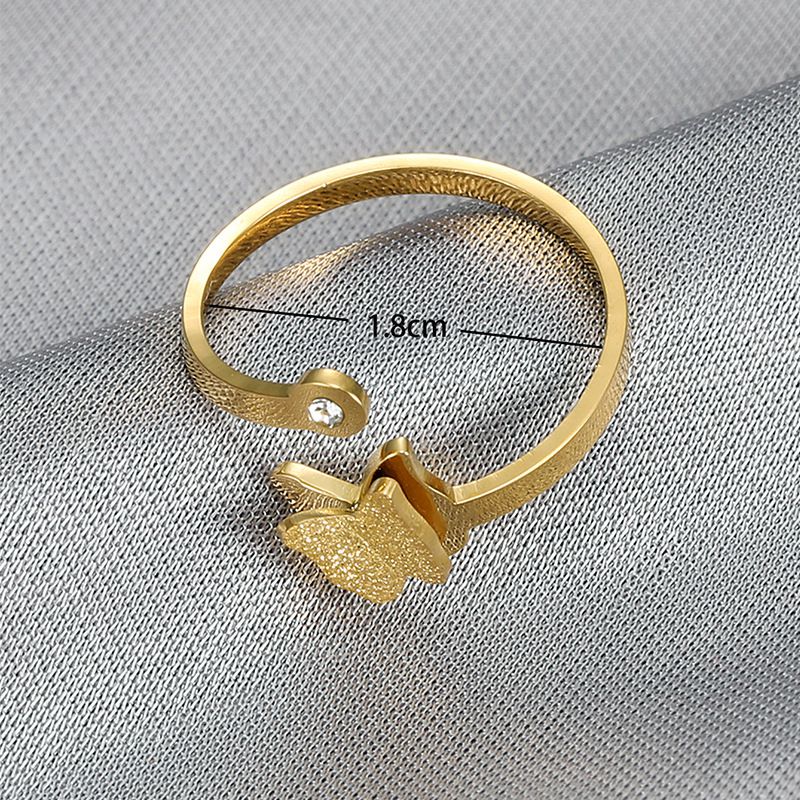 Wholesale Adjustable Butterfly Zirconia Women's Titanium Ring | Wholesale Jewelry Only 2