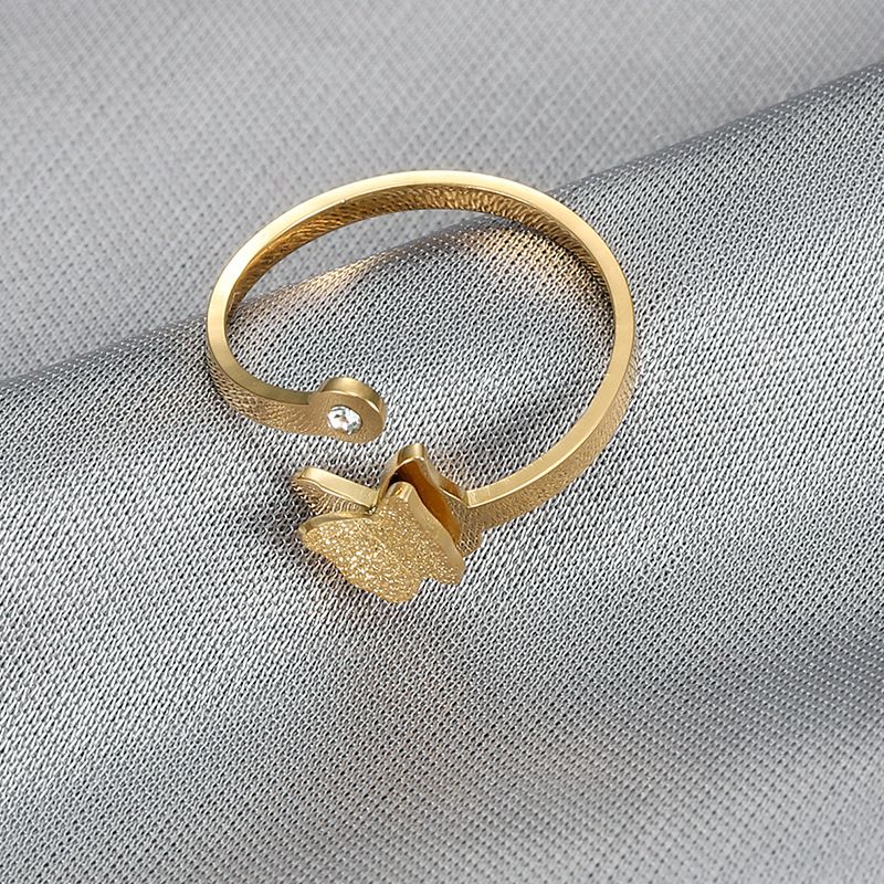 Wholesale Adjustable Butterfly Zirconia Women's Titanium Ring | Wholesale Jewelry Only 3