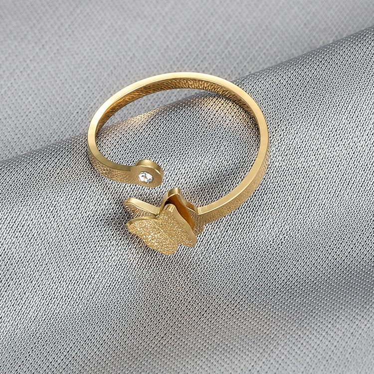 Wholesale Adjustable Butterfly Zirconia Women's Titanium Ring | Wholesale Jewelry Only 3