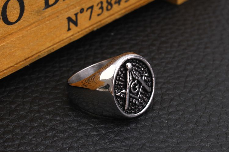 Wholesale Vintage Punk Titanium Men's Ring | Wholesale Jewelry Only 2