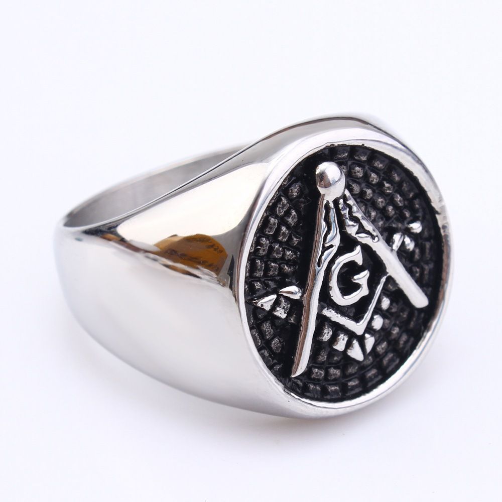 Wholesale Vintage Punk Titanium Men's Ring | Wholesale Jewelry Only 4