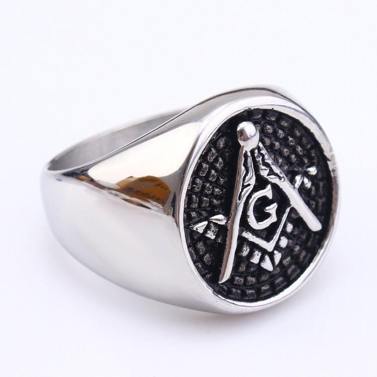 Wholesale Vintage Punk Titanium Men's Ring | Wholesale Jewelry Only 4