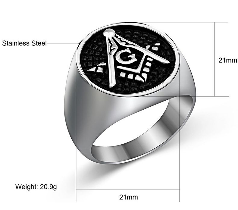 Wholesale Vintage Punk Titanium Men's Ring | Wholesale Jewelry Only 5