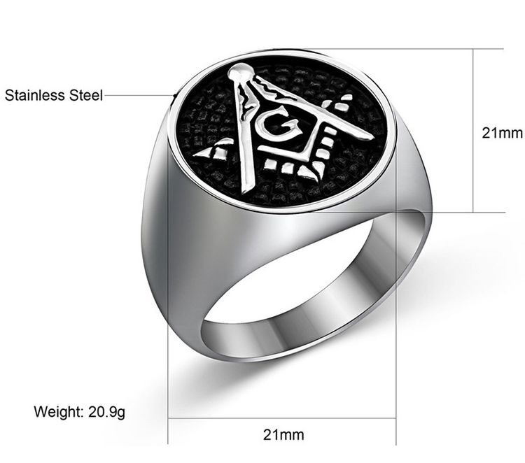 Wholesale Vintage Punk Titanium Men's Ring | Wholesale Jewelry Only 5