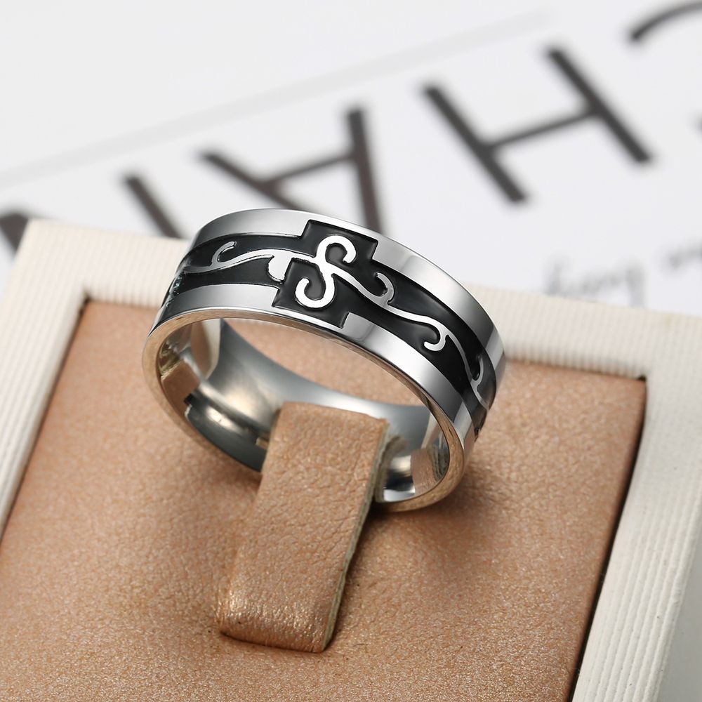 Stainless Steel Bully Men's Dragon Titanium Ring | Wholesale Jewelry Only 3