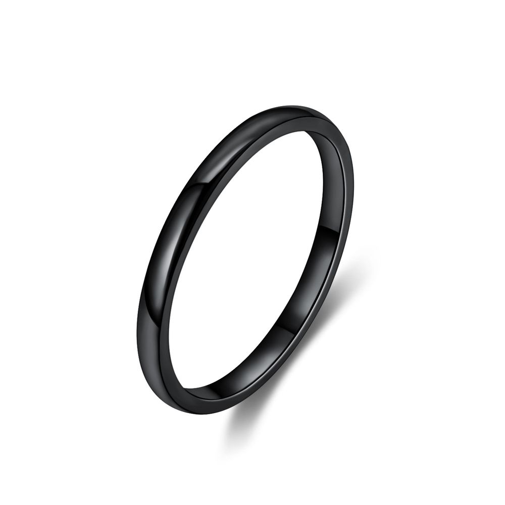 Wholesale Stylish Simple Thin Glossy Stainless Steel Women's Ring | Wholesale Jewelry Only 3